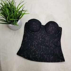 Guess Corset Black Lace Size S